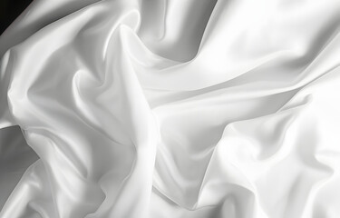 Obraz premium White silk texture luxurious satin for abstract background. beautiful white fabric