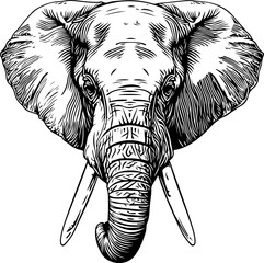 Elephant svg, elephant face SVG, elephant mandala SVG, elephant silhouette svg, baby elephant svg, cute elephant svg, alabama elephant svg - obrazy, fototapety, plakaty