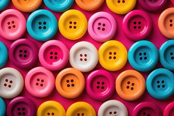 Sewing buttons colored background texture