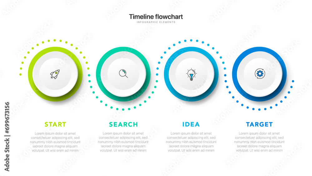 Poster Timeline infographic design with  options or steps. Infographics for business concept. Can be used for presentations workflow layout, banner, process