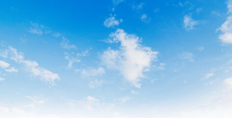 Naklejka na ściany i meble beautiful blue sky with cloudy in mornig light