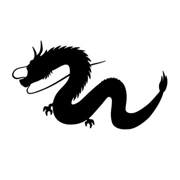 recommend clip art: 龍のシルエット　年賀状2024 辰　辰年　梅　干支　イラスト　テンプレート　シンプル　かっこいい