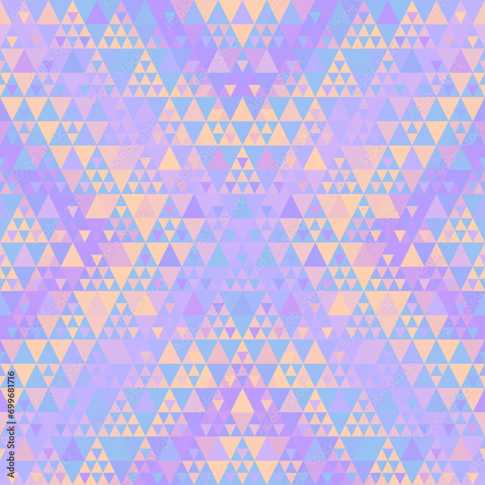 Poster lilac aztec fabric, wallpaper and home decor. abstract seamless tileable pattern. triangles aztec ba