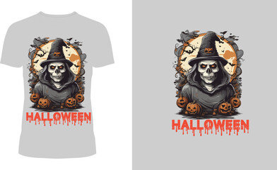 Halloween T-Shirt Design.