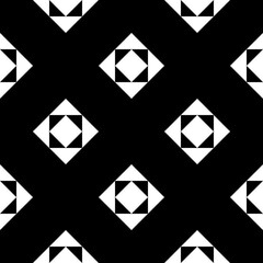 Diamonds, rhombuses, triangles seamless pattern. Tribal wallpaper. Folk ornament. Ethnic ornate. Geometric image. Ethnical textile print. Geometrical background. Retro motif backdrop. Abstract vector