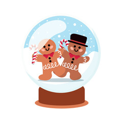Christmas crystal ball Vector