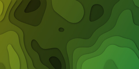 Abstract illustration of a splash. Paper cut background. Abstract realistic paper decoration for design textured with cardboard wavy layers