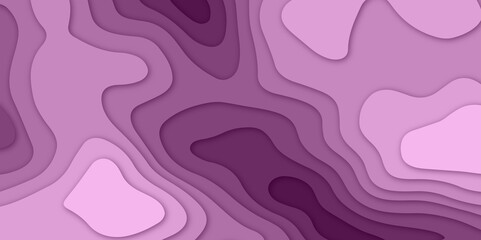 Abstract illustration of a splash. Paper cut background. Abstract realistic paper decoration for design textured with cardboard wavy layers