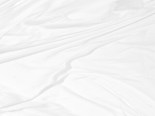 Fototapeta premium soft fabric abstract clean woven beautiful smooth curve shape decorative fashion textile white background