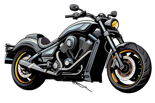 recommend clip art: pickup truck electric vehicle hybrid car luxury sports bike moped dump bus train tram bulldozer excavator crane backhoe motorhome travel van png line art vehicle transportation White bg Generative AI