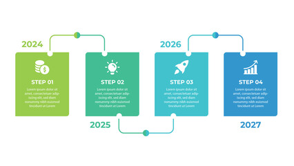 Obraz premium Timeline Vector. Can be used for steps, options, business process, workflow, diagram, flowchart concept, timeline.