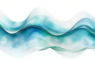 creative abstract blue water wave sea lines background