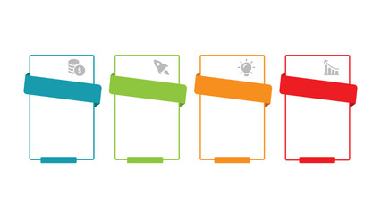 4 Steps Timeline infographic template,Business concept. Can be used for steps, options, business process, workflow, diagram, flowchart concept, timeline.