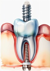 A Dental Implant With A Tooth And A Tooth