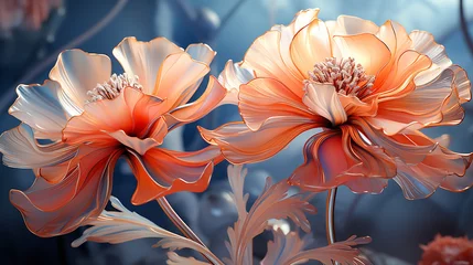Fotobehang orange lily flower © Ahmad