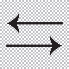 Black arrow pointing right. Arrow shape element