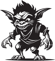 Pocket Sized Prank Patrol Goblin Symbol Lil Goblin Legends Black Cartoon Logo