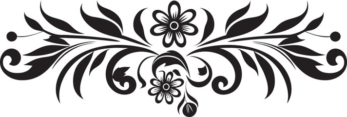 Midnight Lacework Border Insignia Darkened Ornamental Emblem