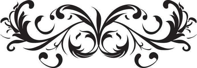 Shadowy Ribbonwork Seal Mark Darkened Lace Ornamental Insignia