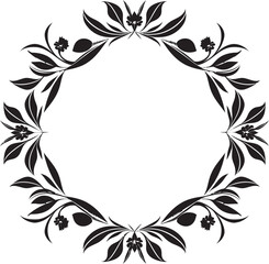 Obsidian Noir Engraved Crest Shadowy Ribbonwork Seal Mark