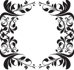Midnight Gala Frame Emblem Ebony Elegance Invite Mark