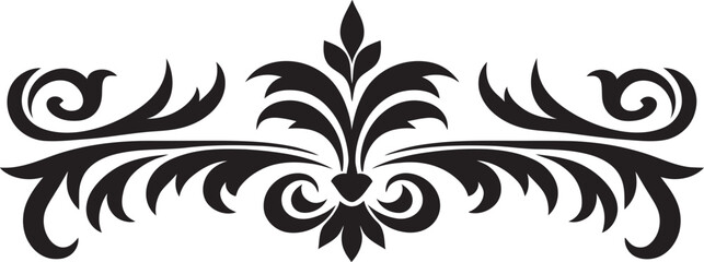 Onyx Intricate Party Badge Enigmatic Ebony Occasion Design