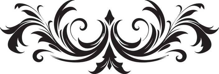 Timeless Midnight Borders Vector Logo Icon Artistic Noir Trims Decorative Border Design