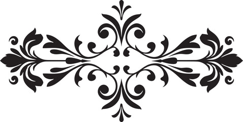 Enigmatic Midnight Detailing Ornamental Symbol Ethereal Ebony Embellishments Decorative Icon