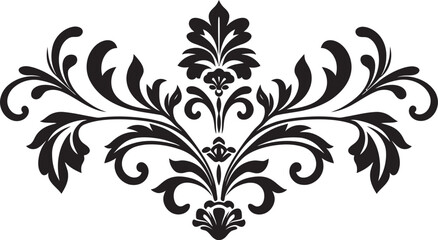 Blackened Filigree Badge Icon Stygian Decorative Border Insignia