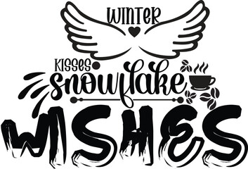 Winter text cut file