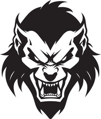 Nightfall Prowler Emblematic Badge Enigmatic Alpha Wolf Vector Design