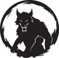 Stygian Wolfen Crest Symbol Obsidian Clawed Alpha Emblem