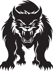 Stygian Wolfen Emblematic Crest Obsidian Clawed Alpha Symbol