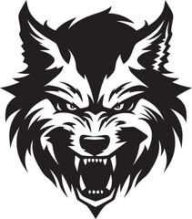 Ghostly Werewolf Icon Grim Shadow Beast Emblem