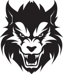 Wild Nightshade Lupine Insignia Midnight Predator Emblematic Badge