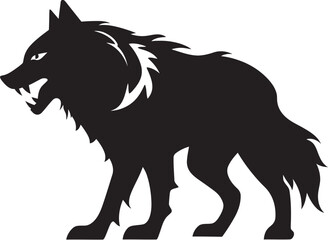 Shadowed Werewolf Vector Emblem Midnight Predator Pack Mark