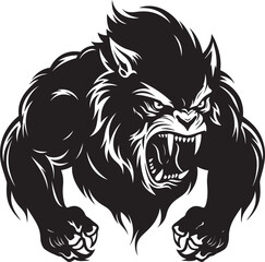 Darkened Shapeshifter Icon Haunting Wolf Spirit Mark