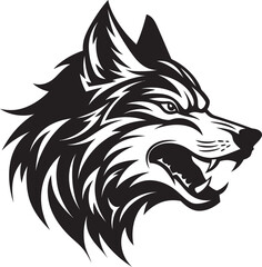 Shadowed Werewolf Vector Emblem Midnight Predator Pack Mark