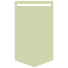 tag for text on the paper and note. Isolated empty label on a white background, vector illustration