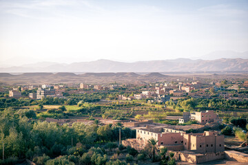 モロッコの小さな町のTaferdoutからの風景