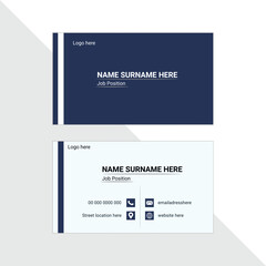 Naklejka na ściany i meble Business card with photo,business card layout,corporate creative element graphic illustration, template design abstract corporate modern creative 