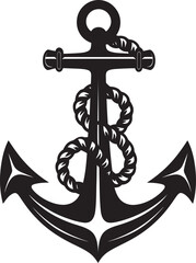 Coastal Emblem Ship Anchor in Black Design Oceanic Legacy Black Ship Anchor Icon
