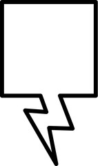 Speech Bubble Vector Editable Stroke For Design, Infographics, Apps