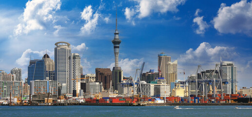 Auckland skyline with Sky Tower