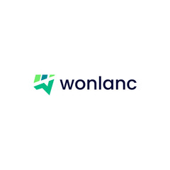 Letter W Financial icon logo template design