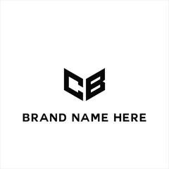 CB logo. C B design. White CB letter. CB, C B letter logo design. Initial letter CB linked circle uppercase monogram logo. C B letter logo vector design.	
