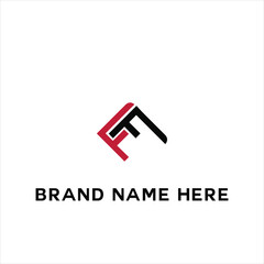 FF logo. F F design. White FF letter. FF, F F letter logo design. Initial letter FF linked circle uppercase monogram logo. F F letter logo vector design.	
