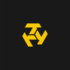 Abstract T Shape Business Icon Logo Template