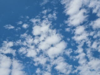 abstract altocumulus outdoor blue sky high white group shape clouds background in summer gradient light beauty background. beautiful bright cloud and calm fresh wind air
