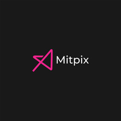 Minimal MP creative logo design template